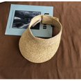 thumbnail image 4 of Sombreros de Sol para Mujeres Sombrero de Paja de ala Ancha Plegable Viseras Solares UPF 50+ para Mujer, Visera de Paja Viajes al Aire Libre, Playa, Protección Solar, 4 of 5