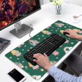 thumbnail image 2 of Long Mouse Pads for Desk,Green Princess Castle Pattern Desk Mats on Top Of Desks, Desk Mouse Pad Extra Large with 3mm Non-Slip Base and Stitched Edge for Gaming,Office,Work,Home 31.5"x15.7", 2 of 6