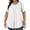 B-White, variant on KOITHOT Womens Plus Size Tops Tunic Short Sleeve Crew Neck Shirts Casual Soft Blouse 1X-5X