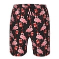 thumbnail image 3 of Pofeuu New Year Flamingo Prin Men's Swim Trunks Quick Dry Bathing Suit Swimming Board Shorts Mesh Lining Beach Swimwear-3X-Large, 3 of 6