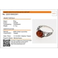thumbnail image 3 of Sterling Silver and Baltic Honey Amber Ring "Willow", 3 of 6