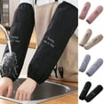thumbnail image 2 of Farfi 1 Pair Waterproof Oversleeves Anti-Dirty Housework Cleaning Fawn Arm Sleeves for Home (Black Type A), 2 of 13