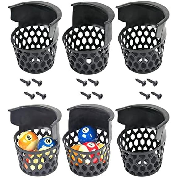 Pool Table Pockets Replacement Pockets for Billiard Table Set of 6 Plastic Web Pockets$$Sport & Recreation Other