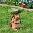 WANGJIAOID Garden Statue Resin Birdbath Polyresin Antique Garden Bird