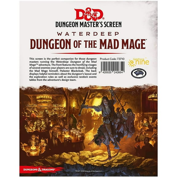 D&D: Dungeon of the Mad Mage - Dungeon Master's Screen - Tabletop RPG DM Screen, Dungeons & Dragons