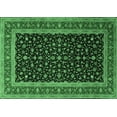 thumbnail image 1 of Ahgly Company Indoor Rectangle Persian Emerald Green Traditional Area Rugs, 8' x 12', 1 of 4