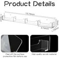 thumbnail image 2 of 3 Pack Business Card Holder Wall Mount Clear Acrylic Multiple Business Card Holder Display Marketing Sticker Display for Home Office Retail, 12 Pockets in Total, Each Holds 30-50 Cards, 2 of 7