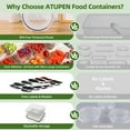 thumbnail image 2 of ATUPEN 50 Pcs Food Storage Containers with Lids, Plastic Containers Kitchen Organizers and Storage(24 Containers + 24 Lids), 2 of 7