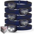 thumbnail image 1 of EVEREADY Faros LED Pro200 [paquete de 5], IPX4 resistentes al agua, luces frontales brillantes y duraderas para camping, senderismo, corte de energía de emergencia (pilas incluidas), 1 of 5
