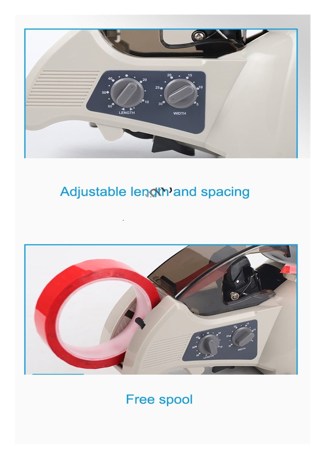 Automatic Tape Cutting Machine, Paper Dispenser Adhesive Cutter Packaging Machine, Tapes Slitting Machine 60mm Width Tools ,High Efficiency