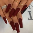 thumbnail image 2 of Solid Color Long Ballet Series Wearing Nail Finished Product False Nail Manicure Patch Nail Patch Waterproof Detachable, 2 of 5