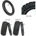 thumbnail image 2 of 2X 80/65-6 10X2.5 Inner Tube Replacement 10 Inch 255X80 Tire Tire with Elbow Valve Thickened Widened, 2 of 6