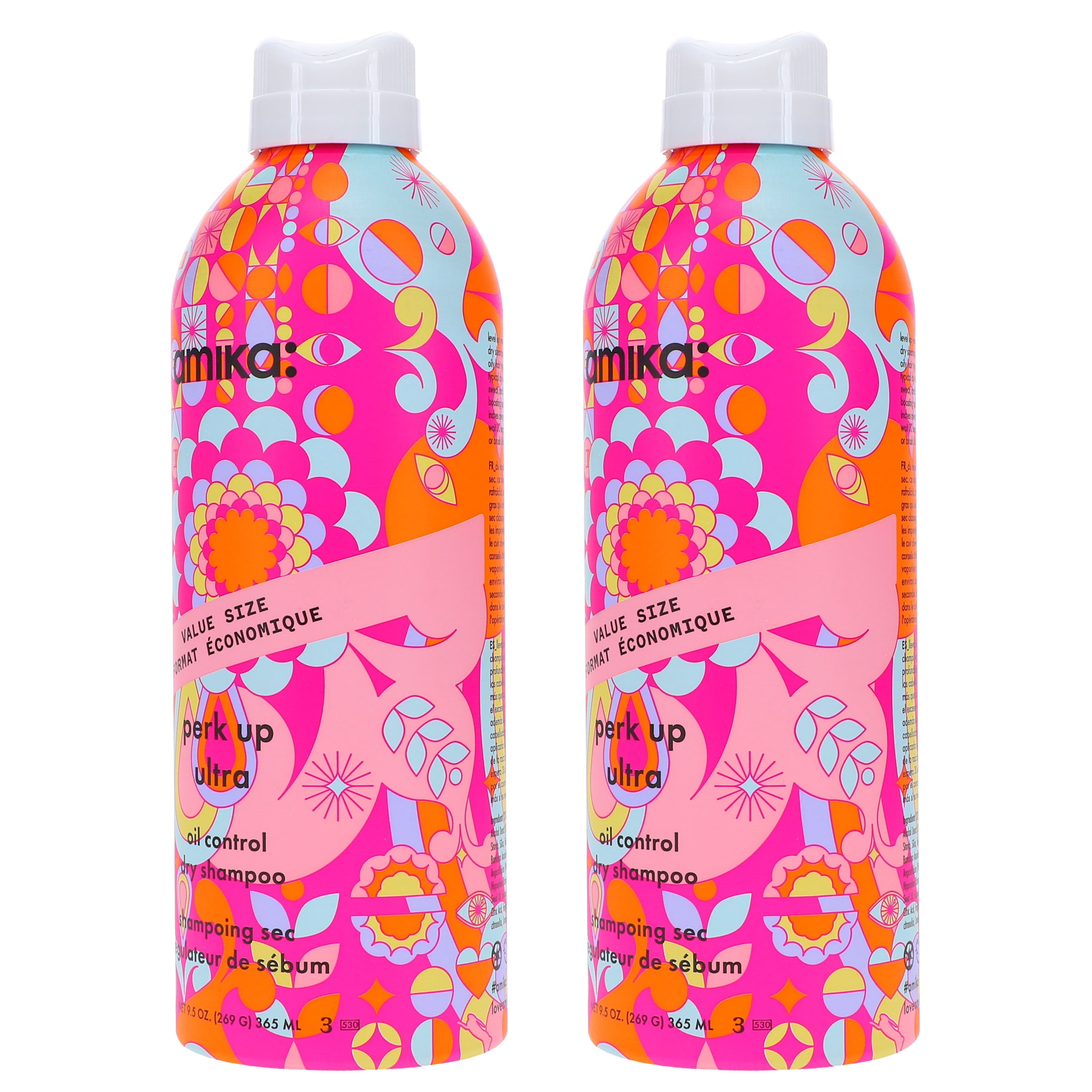 Amika Perk Up Ultra Oil Control Dry Shampoo 9.5 oz 2 Pack