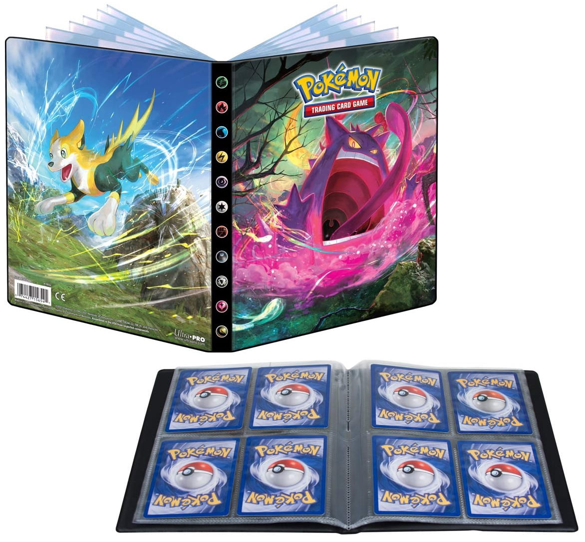 Álbum Oficial De Pokémon Escarlata Y Púrpura Con 9 Bolsillos Por Página: Funda Con Arte De Eevee Teracristalizado, Sylveon, Jolteon, Flareon Y Vaporeon, Guarda Hasta 252 Cartas
