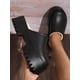 thumbnail image 1 of Women's Peep-Toe Wedge Sandals With Chunky Sole, Cozy Plush Lining And Color-Block Design, 1 of 5