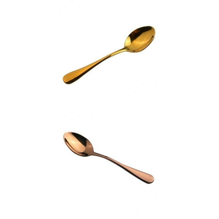 

Stainless Steel Cutlery Table Dinner Soup Tea Spoon Tableware Gold