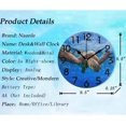 thumbnail image 3 of Dreamtimes 3D Tropical Underwater Big Swimming Sea Turtle Print Round Wall Clock, 10 Inch Battery Operated Quartz Analog Quiet Desk Clock for Home,Office,School, 3 of 6