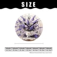 thumbnail image 2 of 12 Inch Wall Clock Battery Operated Silent Clock Decorative for Office, Kitchen, Outdoor, Living Room，Lavender Flowers Bouquet at Old Wooden Beautiful, 2 of 5