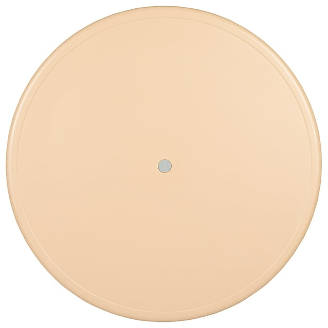 Flash Furniture Ensemble de Table d'Activité Ronde en Plastique Naturel 33 Pouces Hauteur Réglable avec 2 Chaises