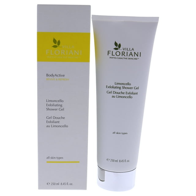 BodyActive Gel Douche Exfoliant - Limoncello par Villa Floriani pour Femmes - Gel Douche 8,45 oz