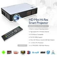 thumbnail image 3 of PYLE PRJAND805 - HD Mini Hi-Res Smart Projector with Built-in Android CPU, High Speed Wi-Fi Wireless Internet, 3D & Bluray Compatible, 1080p Support, Projection Size up to 115’’ inches, 3 of 4