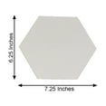 thumbnail image 2 of BalsaCircle 12 Silver 7" Hexagon Mirror Stickers Acrylic Removable Wall Decals Accessories Dorm Rooms Peel, 2 of 8