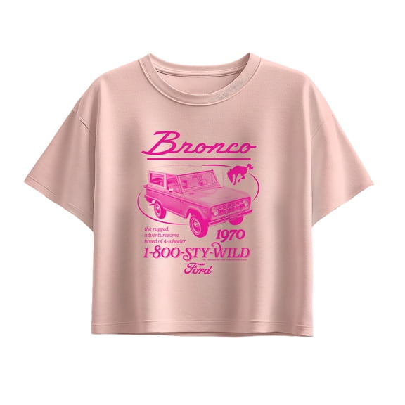 Ford - 1970 Bronco Ad - Youth Girls Boxy T-Shirt