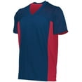 thumbnail image 6 of Augusta Sportswear Mens Reversible Flag Football Jersey, L, Navy-Scarlet, 6 of 7