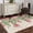 Red Pink Beige, variant on Area Rug for Living Room, Valentine's Day Non-Slip Indoor Large Carpet for Bedroom/Dining Room, Pink Red Roses Love Heart Eucalyptus Leaves Washable Low-Profile Floor Mat Runner Rugs - 3 x 5 Ft