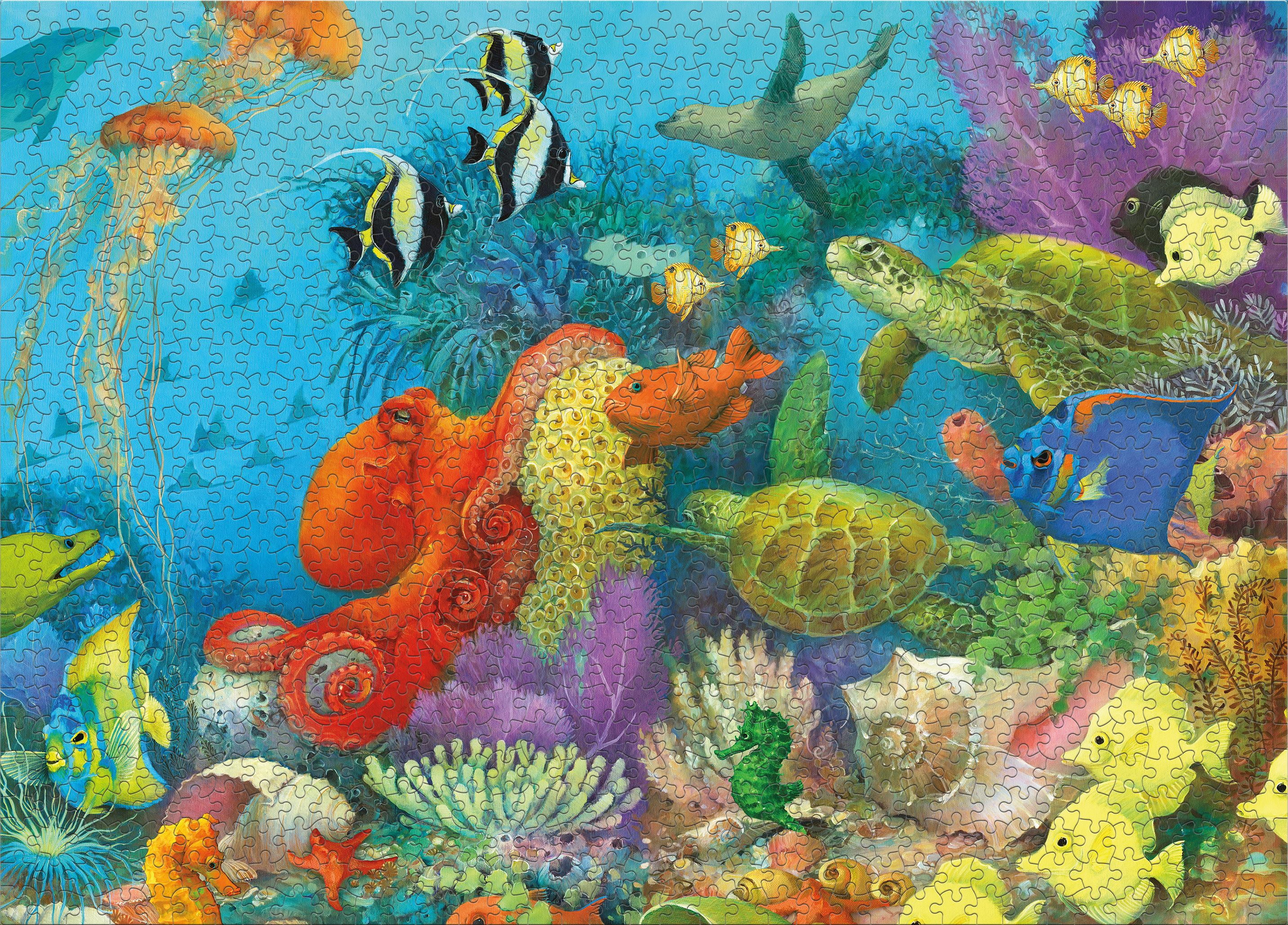 Ceaco Underwater Color (Christina P. Wyatt) 1000 Piece Interlocking Jigsaw Puzzle