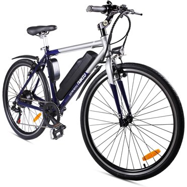 NAKTO Electric Commuter Bike for Adults,250W 26" Electric Mountain Bike,21 Speed Gears Electric Bicycle