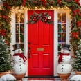 thumbnail image 4 of Winter Wreath Rattan Front Door Window & Wall - Artificial Wreath with Grapevine Base, Plastic Branches, Versatile Festive Decor for Indoor Outdoor, 4 of 6