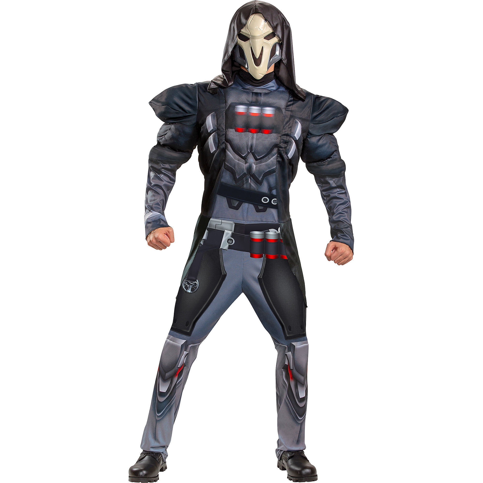 Disguise Limited Reaper Halloween Muscle Costume for Men, Overwatch