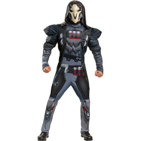 Disguise Limited Reaper Halloween Muscle Costume for Men, Overwatch, with