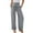 Gray, variant on Fesfesfes Girls Casual Smocked High Waist Wide Leg Long Trousers Loose Comfortable Pants for Ages 4-14 Years(Army Green,12 Years)