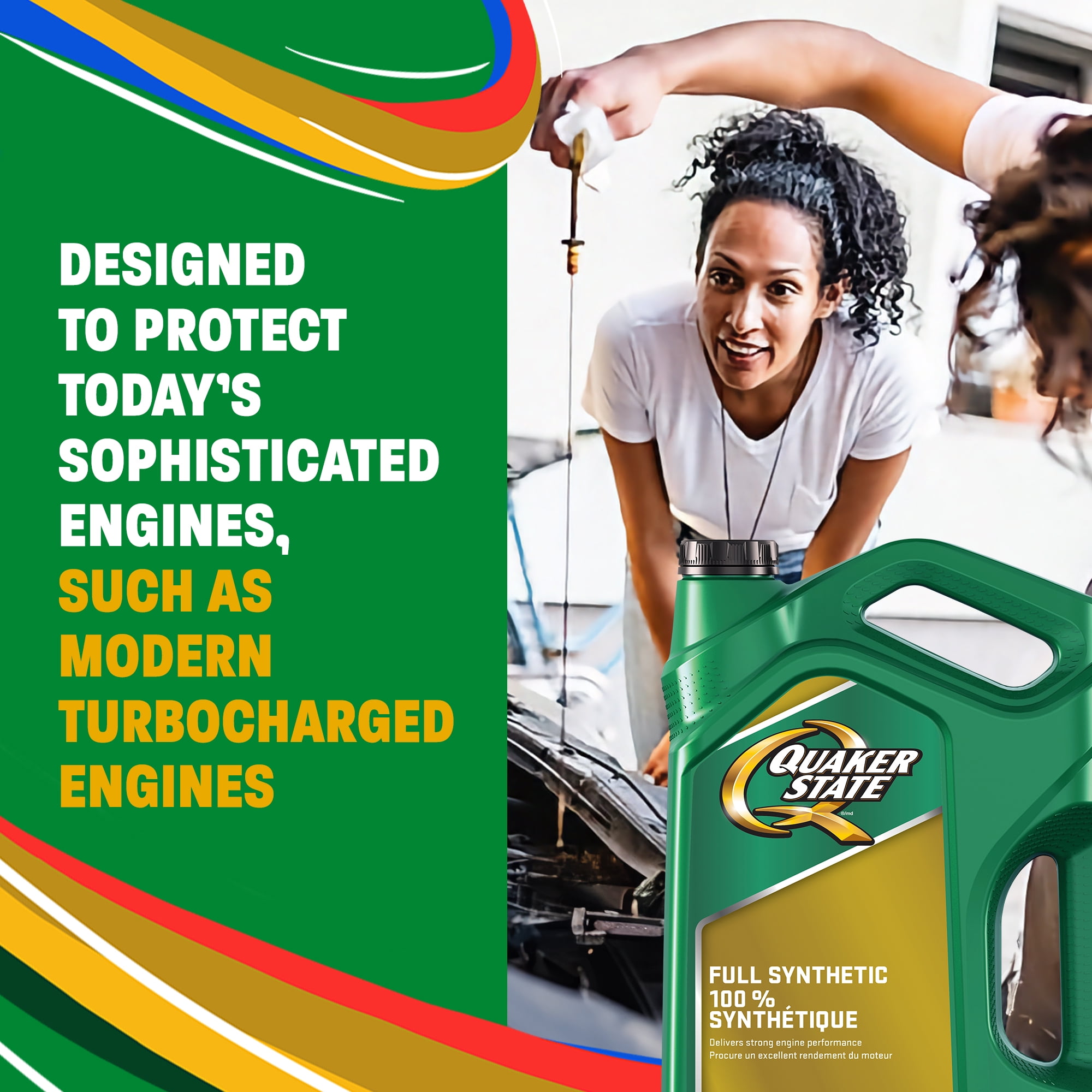 Quaker State Huile moteur entièrement synthétique 0W-20 946 ml QS Synthétique 946 ml