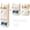 Beige, variant on 4 Pcs Modular Closet Organizer - Detachable & Foldable Hanging Storage Cubes, 88L Total Capacity, Heavy Duty Fabric Shelves for Wardrobe, Closet Organization, RV, Dorm, Beige