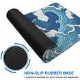 thumbnail image 6 of Blue Waves &nbsp;mouse Padswaterproofno Slip&nbsp;for Office Home Work GamingmousepadRubber Base Mousepad with Stitched Edges 31.5x11.8inches, 6 of 7