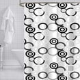 thumbnail image 2 of ITY International - Rideau de Douche en Peva, 71 Pouces x 71 Pouces, Motif Cercle, 2 of 2