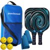 Panel Sound Graphite Carbon Fiber Face Pickleball Paddles Lightweight Pickleball Paddle Set of 2 Pickleball Rackets, 4 Pickleball Balls, 1 Carry Bag & 2 Cooling Towels