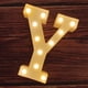 thumbnail image 1 of Luces LED de marquesina con letras, 26 letras del alfabeto iluminadas, letrero con números y letras para bodas, fiestas de cumpleaños, lámpara navideña a pilas, luz nocturna, decoración para el hogar, 1 of 5