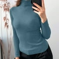 thumbnail image 2 of shoper Womens Turtleneck Sweater, Black Ribbed Sweaters Knit Slim Fit Lightwight Pullover Tops Long Sleeve Fall Fashion Clothes 2025, 2 of 6