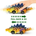 thumbnail image 3 of Hot Bee Dinosaur Toys, Boy Toys Car Ages 2 3 4 5 6, Dinosaur Pull Back Car 6 PCS  for Toddlers Kids Boys Toys Ages 2-6 Years Old,Birthday Gifts., 3 of 6
