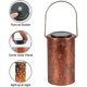 thumbnail image 4 of 7 inch Solar Lantern, Metal Solar Lanterns Garden Lights, IP65 Waterproof Hollowed-Out Table LED Lantern Decor, Mother Women Gifts, 4 of 5