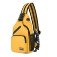 thumbnail image 2 of Bolsa Mochila grande de viaje JShteea Para mujer de tela Oxford retro hombro amarillo, 2 of 9