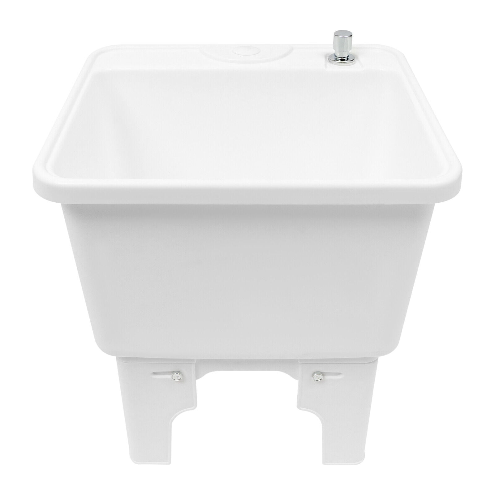 Commercial Mop Sink with One-Touch Drain, Large Diameter Debris-Filtering Outlet, Smooth Edges for Safety, Ideal for Bars, Patios, and Janitorial Closets