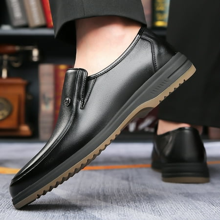 

Business Formal Men‘s Shoes Summer New Style Slip-on Beef Tendon Soft Bottom Shoes Men‘s Wear-resistant Breathable Men‘s Shoes