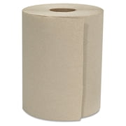 GEN Hardwound Roll Towels 1-Ply Natural 8" x 600 ft 12 Rolls/Carton - GENHWTKRFT