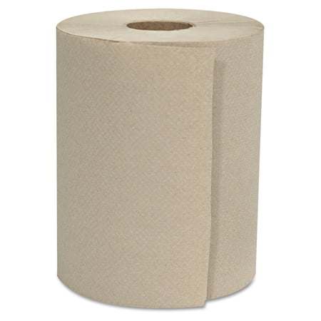 GEN Hardwound Roll Towels 1-Ply Natural 8" x 600 ft 12 Rolls/Carton - GENHWTKRFT