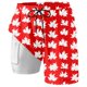 thumbnail image 4 of Pantalones cortos de playa con estampado de hojas de arce para hombre: pantalones de playa holgados para fiestas de verano y uso informal, 4 of 4